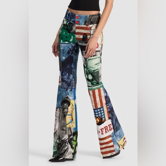 Alice + Olivia KAI LOW RISE PRINTED JEAN - Picture 4 of 12